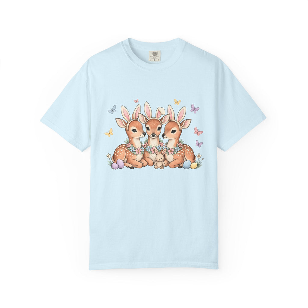 Deer Trio Shirt Easter Animal Unisex Gift Cute Tee Fawns product image 2