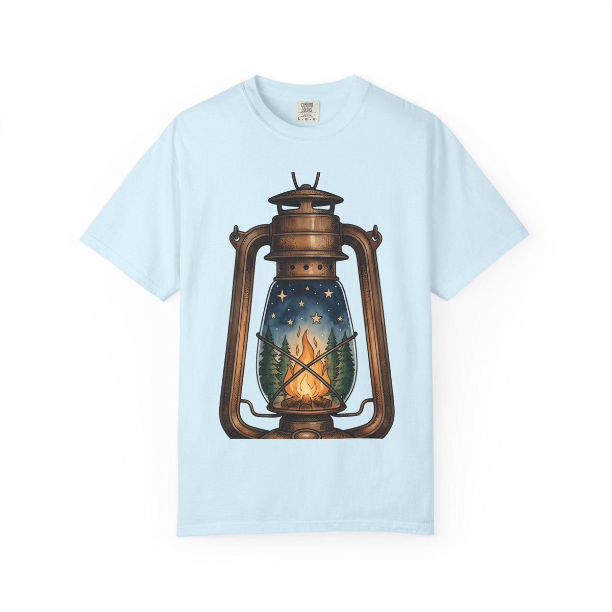 Antique Lantern Shirt Camping Nature Unisex Gift Cartoon product image 2