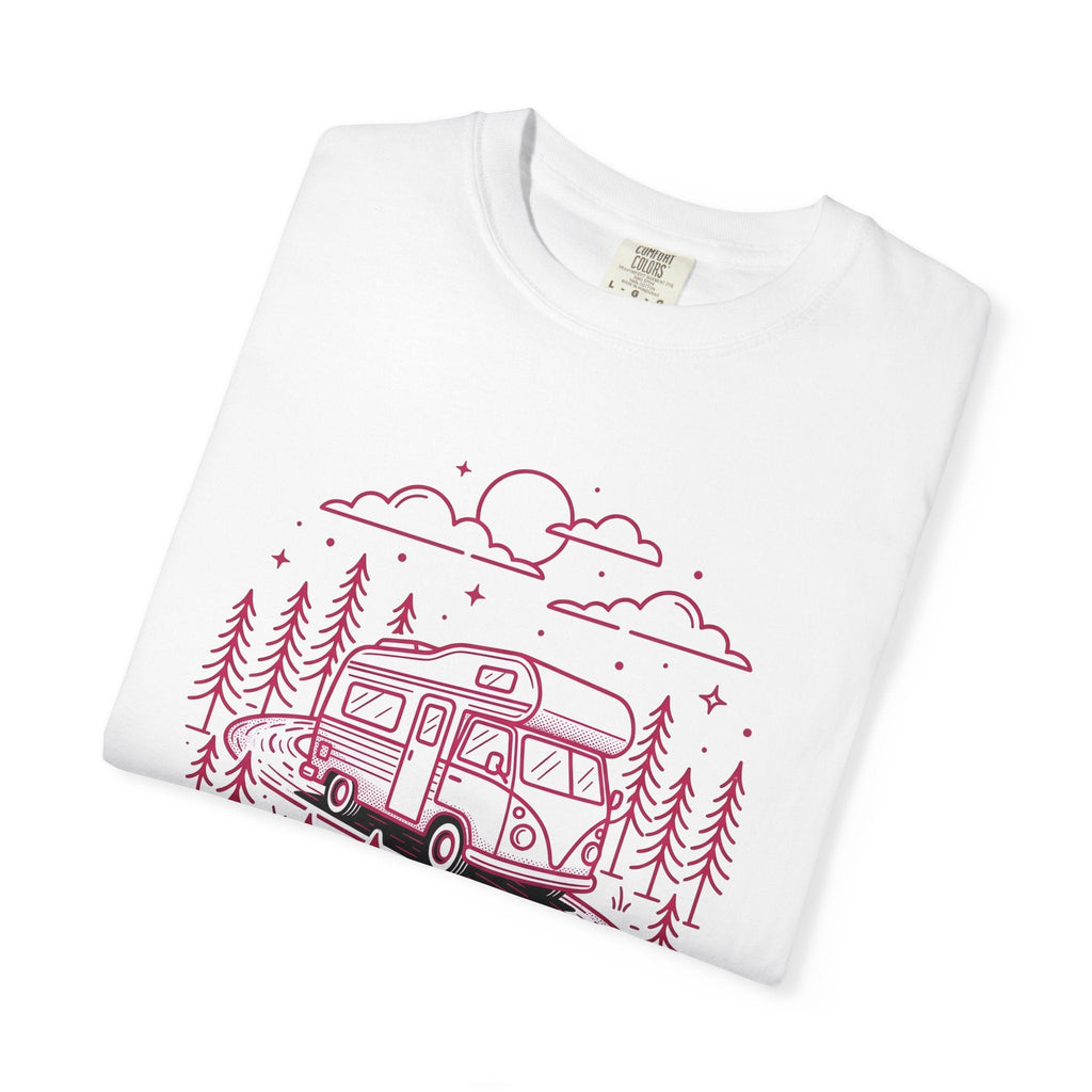 Camper Van Shirt Camping Adventure Unisex Gift Line Art Tee product image 5