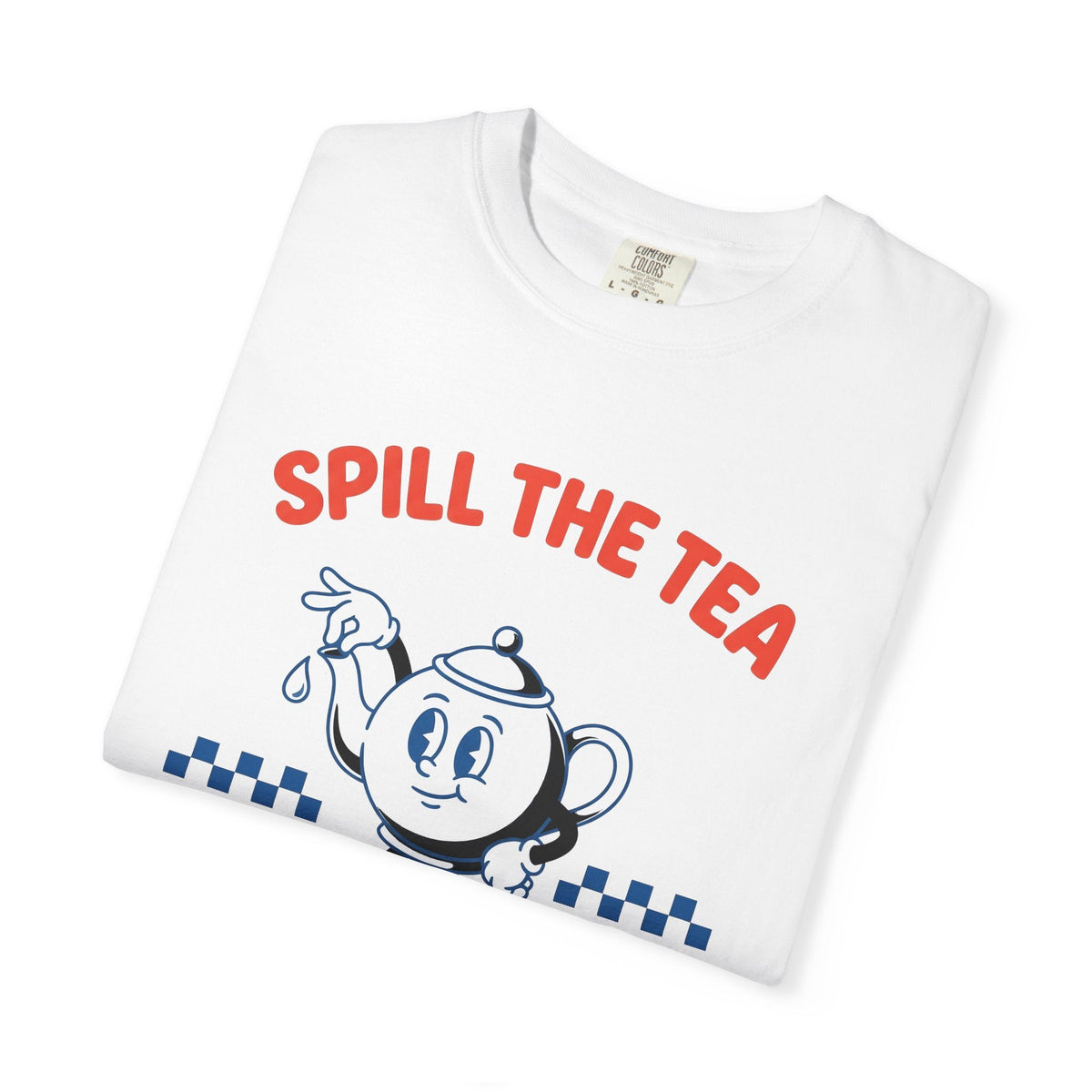 Kettle Mascot Shirt Tea Joke Unisex Gift Comic Tee Teapot T-Shirt Tea Fan