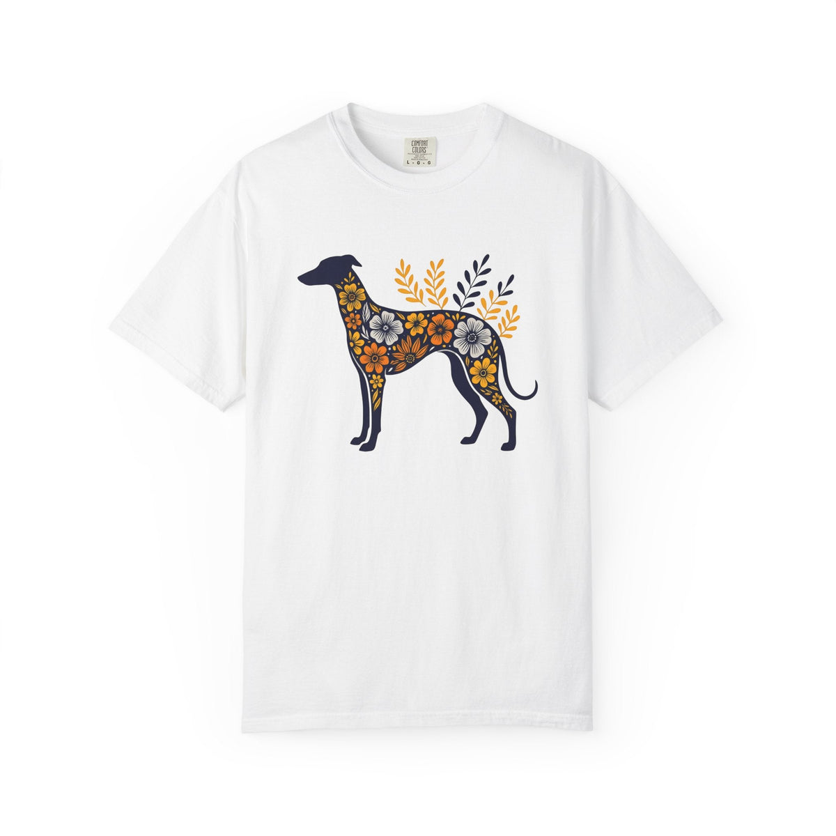 Greyhound Puppy Shirt Dog Wilderness Unisex Gift Flower Tee product image 1