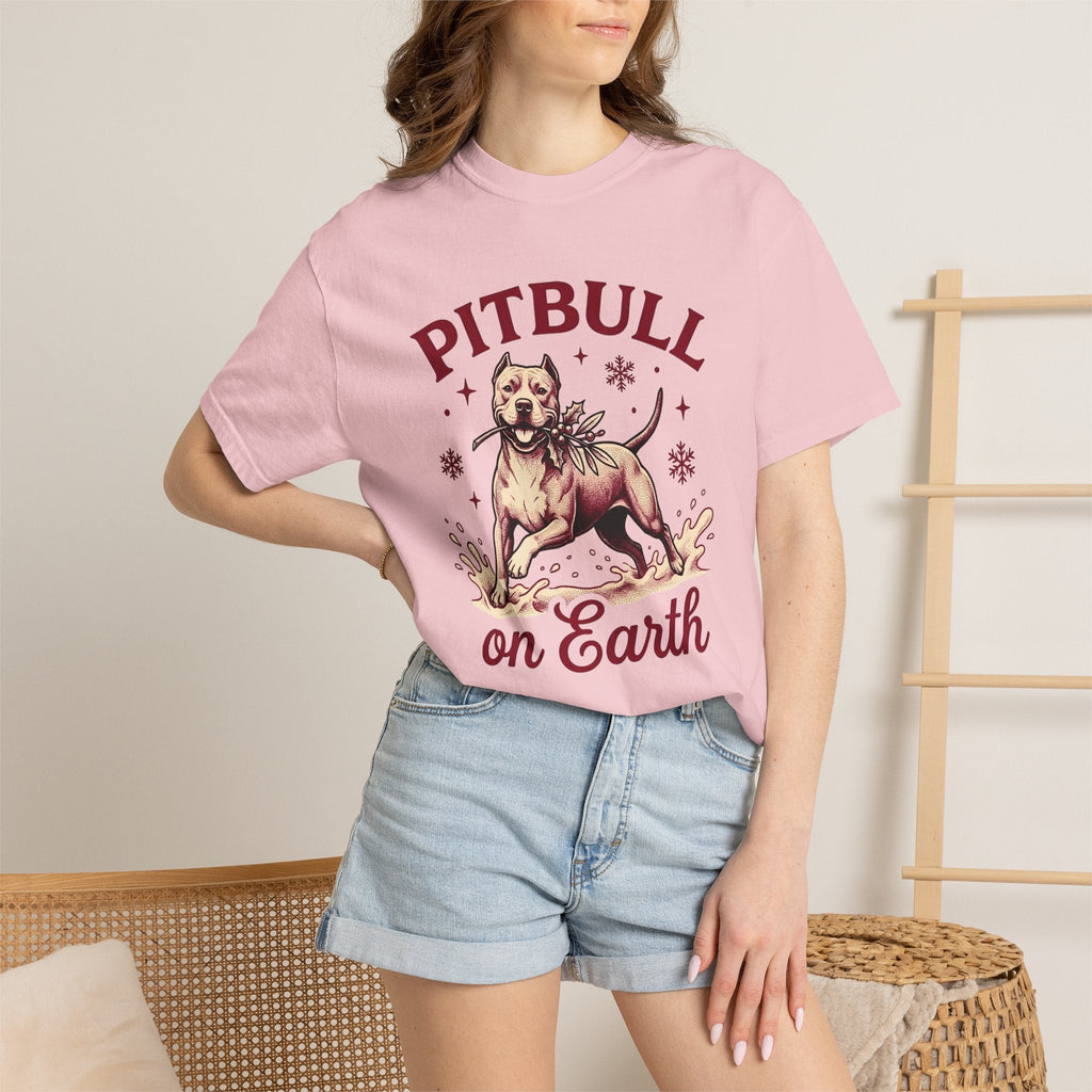 Pitbull Snowflake Vintage T-Shirt – Christmas Dog Lover product image 12
