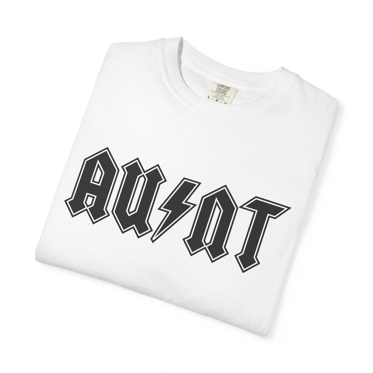 Bold Script Shirt Aunt Audio Gift Women Metal Tee product image 5