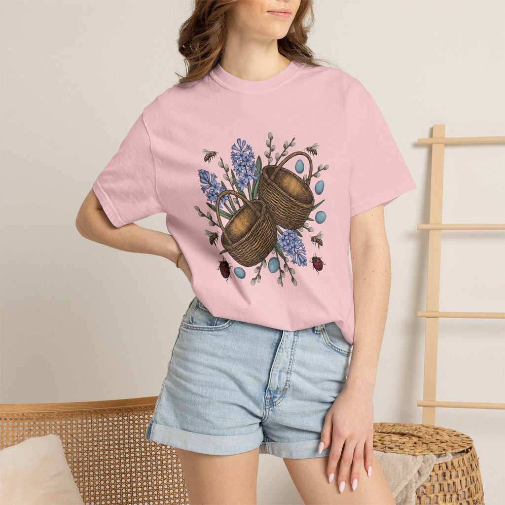 Rattan Basket Shirt Easter Plants Unisex Gift Flower Tee product image 12