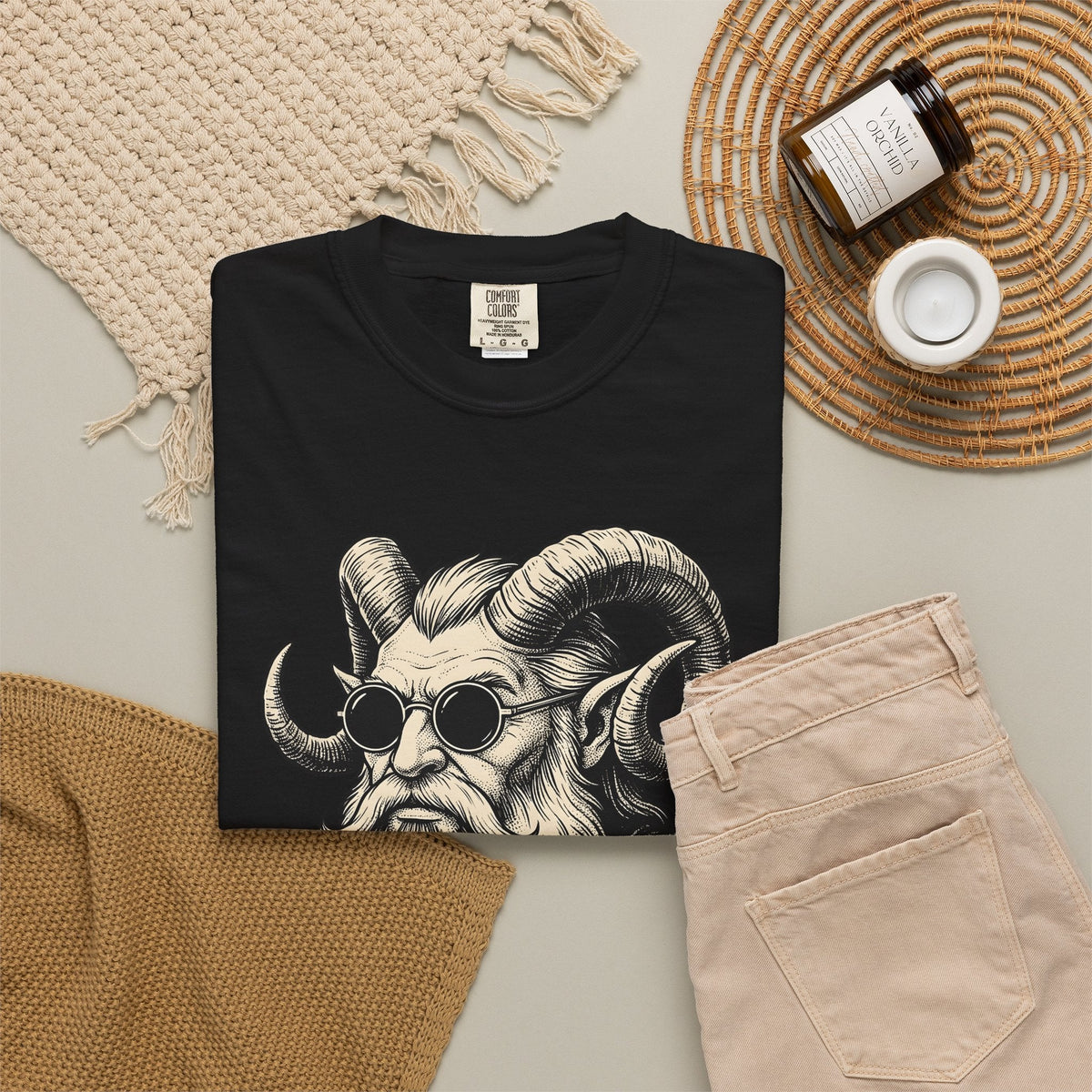 Krampus Head Shirt Christmas Gothic Unisex Gift Tattoo Tee product image 16