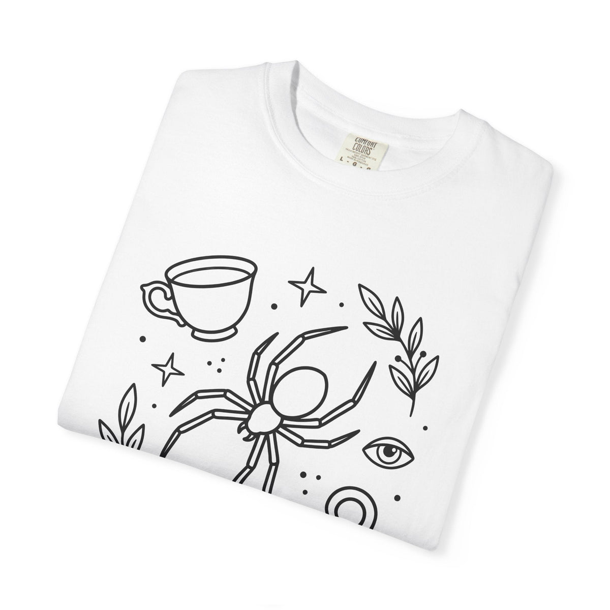 Spider Illustration Shirt Animals & Flowers Dark Unisex product image 5