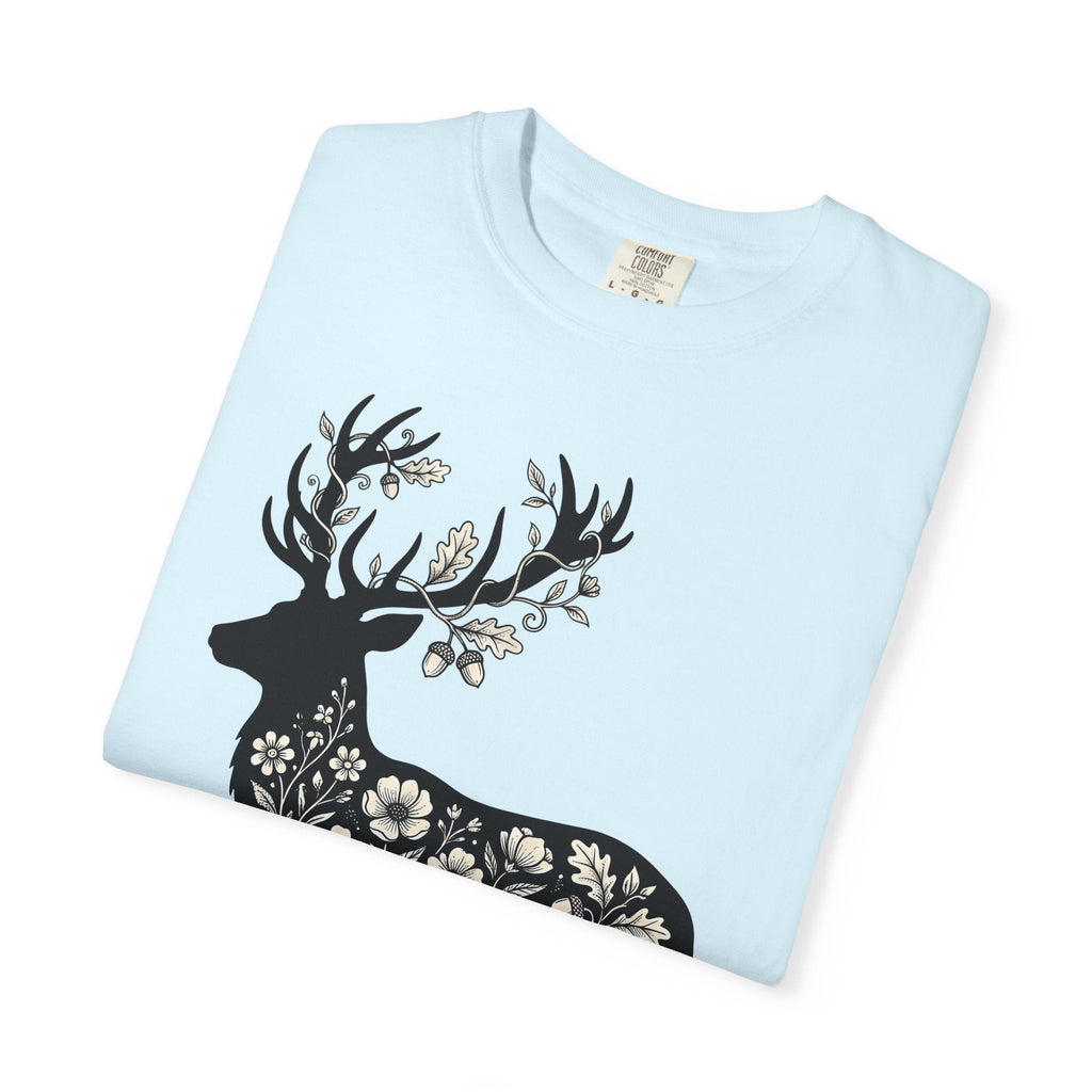Deer Floral Shirt Animals & Flowers Nature Unisex Gift product image 8