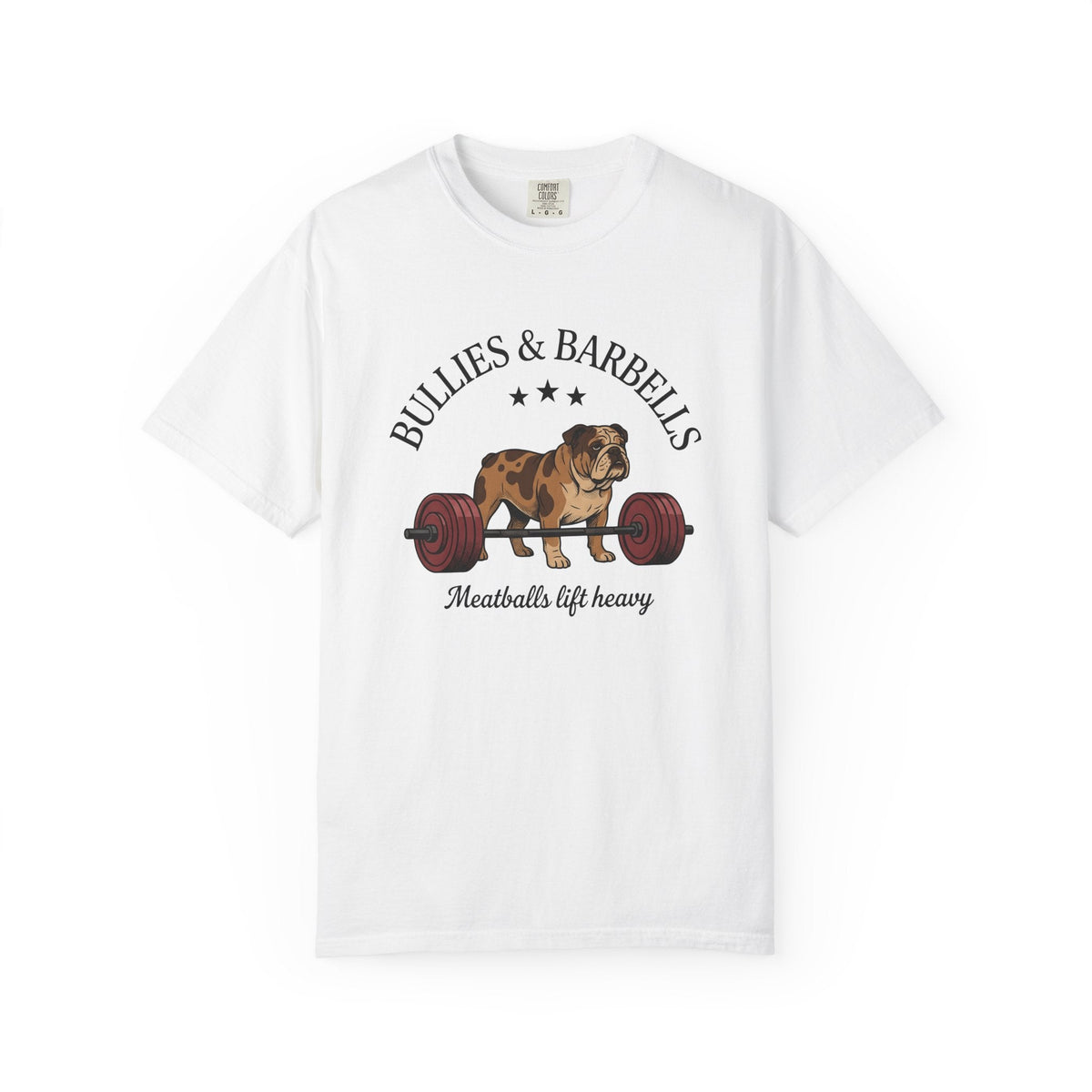 Bulldog Barbell Shirt Sports Fitness Unisex Gift Cartoon product image 1