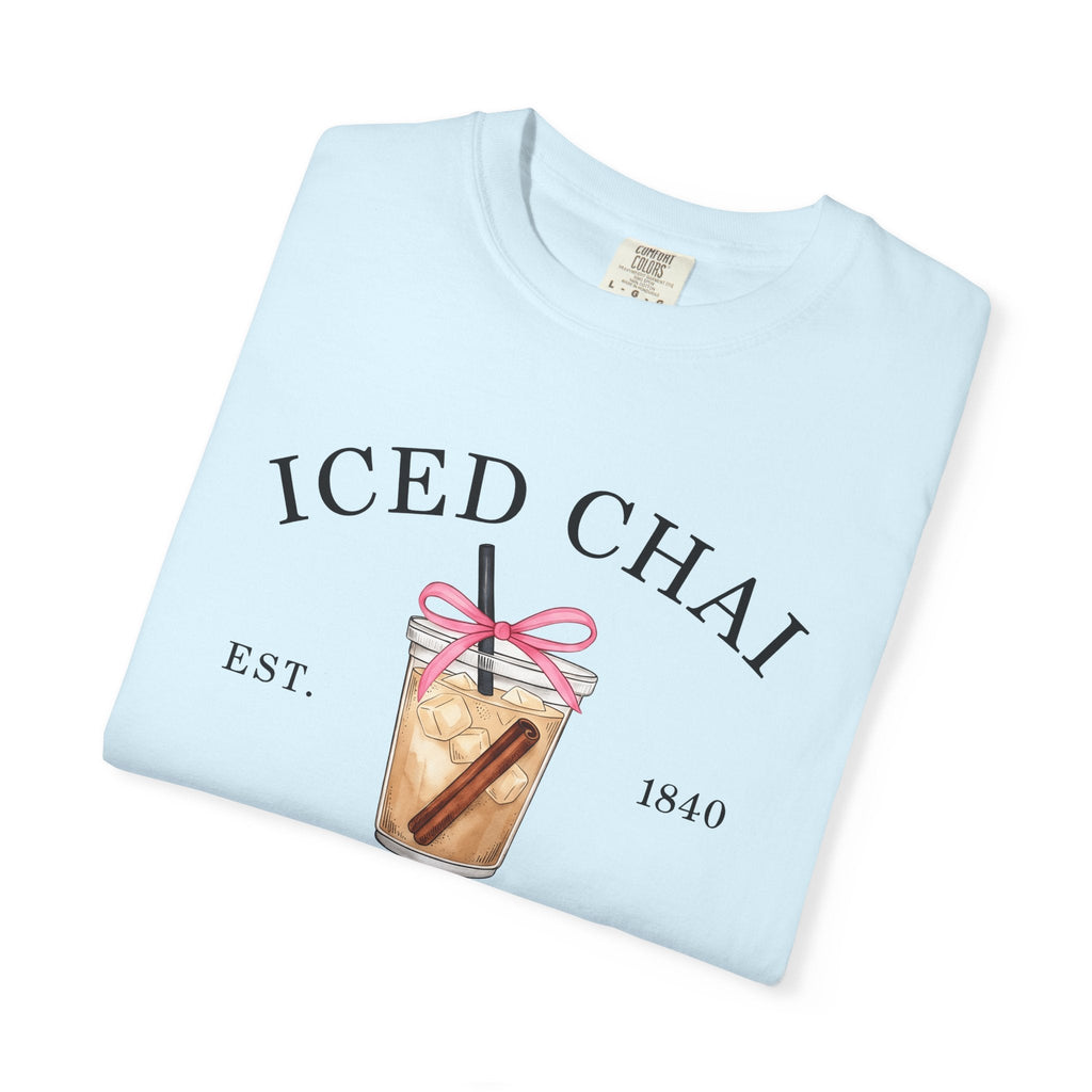 Iced Chai Cup Shirt Coffee Tea Unisex Gift Hand Drawn Tee Chai Mug T-Shirt