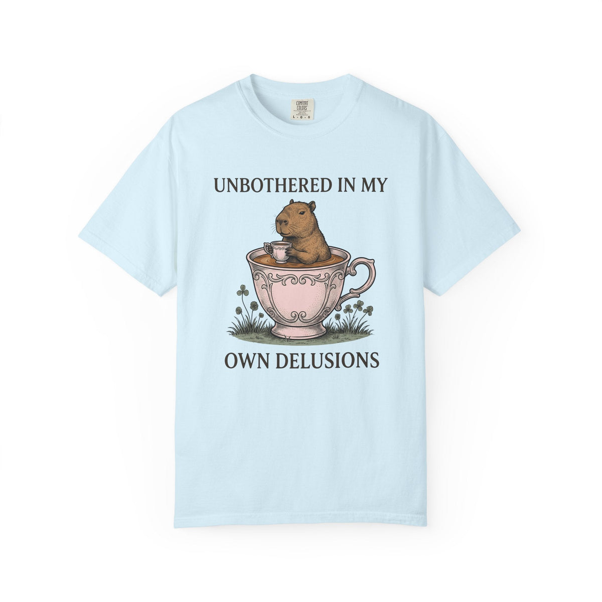 Capybara Cup Shirt Funny Pet Gift Women Retro Tee Mug T-Shirt Humor Fan Vintage Tshirt Animal Graphic Sketch Shamrock Tshirt