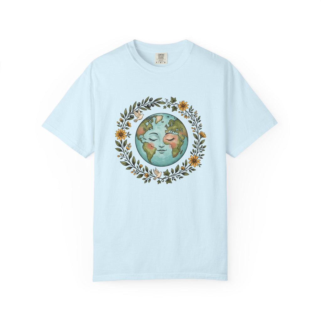 Planet Face Shirt Boho Chic Environment Unisex Gift product image 2