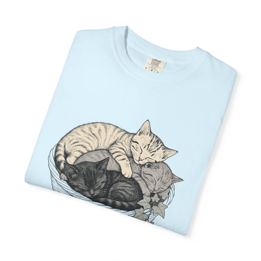Napping Cats Shirt Cat Wildlife Unisex Gift Line Art Tee product image 8