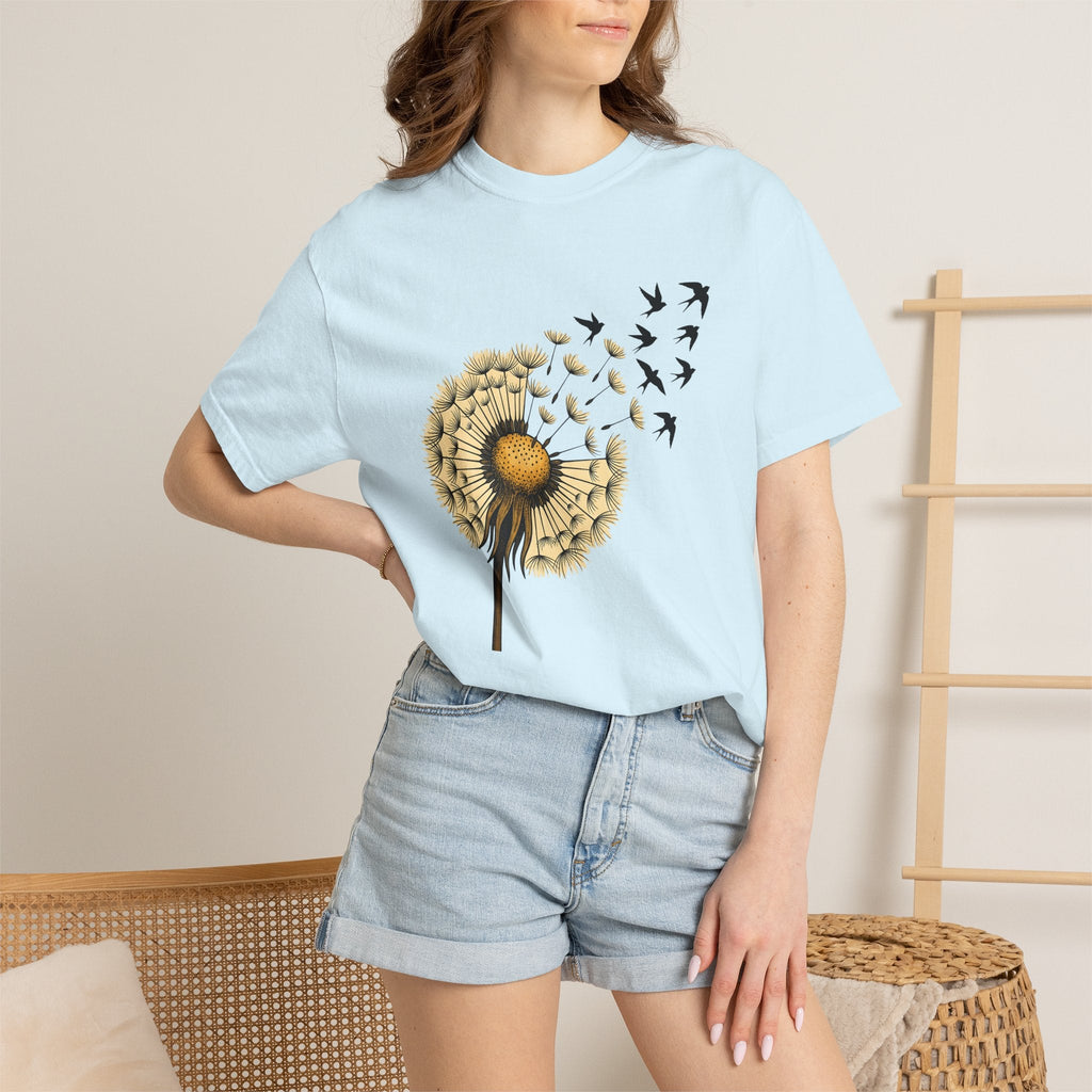 Dandelion Birds Shirt Animals & Flowers Nature Unisex Gift product image 9