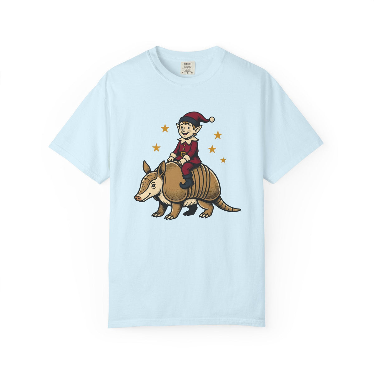 Elf Armadillo Shirt Christmas Fauna Gift Women Caricature product image 2