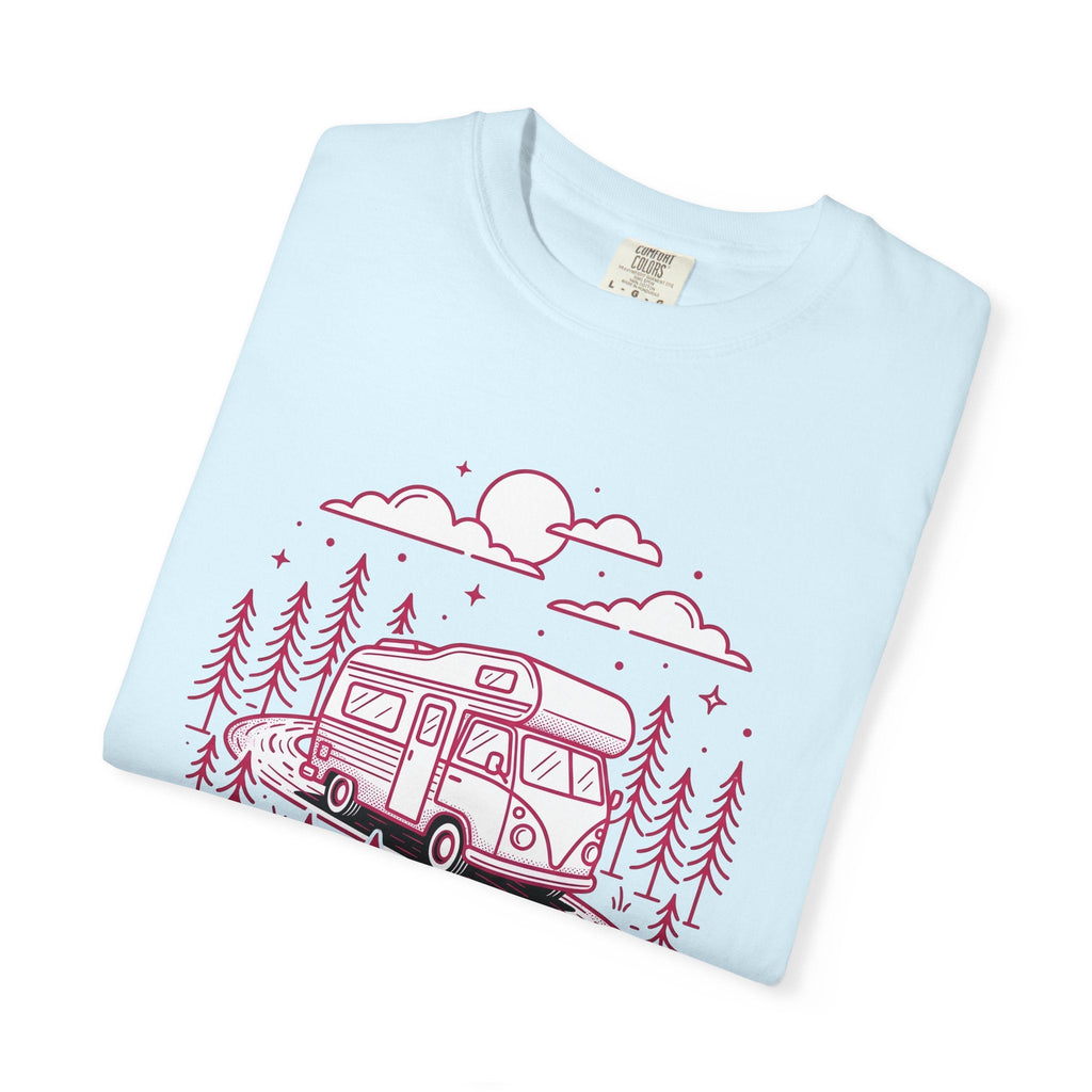 Camper Van Shirt Camping Adventure Unisex Gift Line Art Tee product image 8