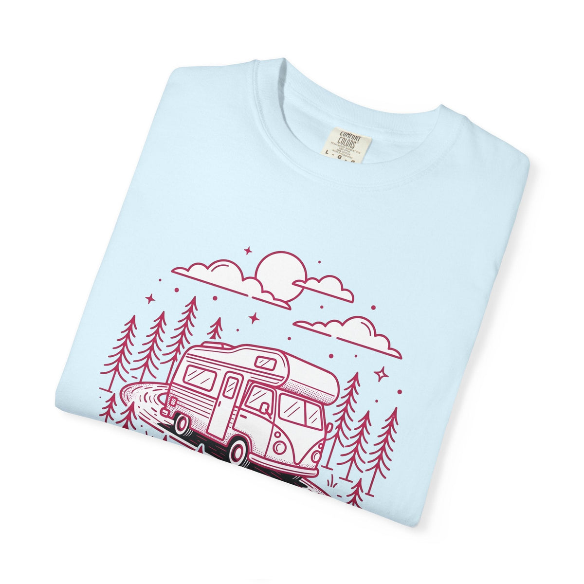 Camper Van Shirt Camping Adventure Unisex Gift Line Art Tee product image 8