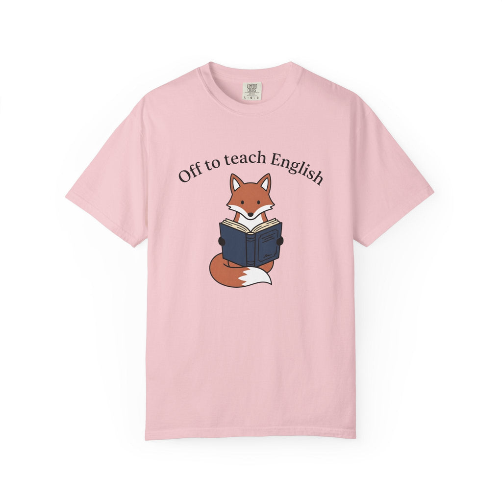 Fox Holding Book Shirt Teacher Wildlife Gift Women Kawaii product image 3