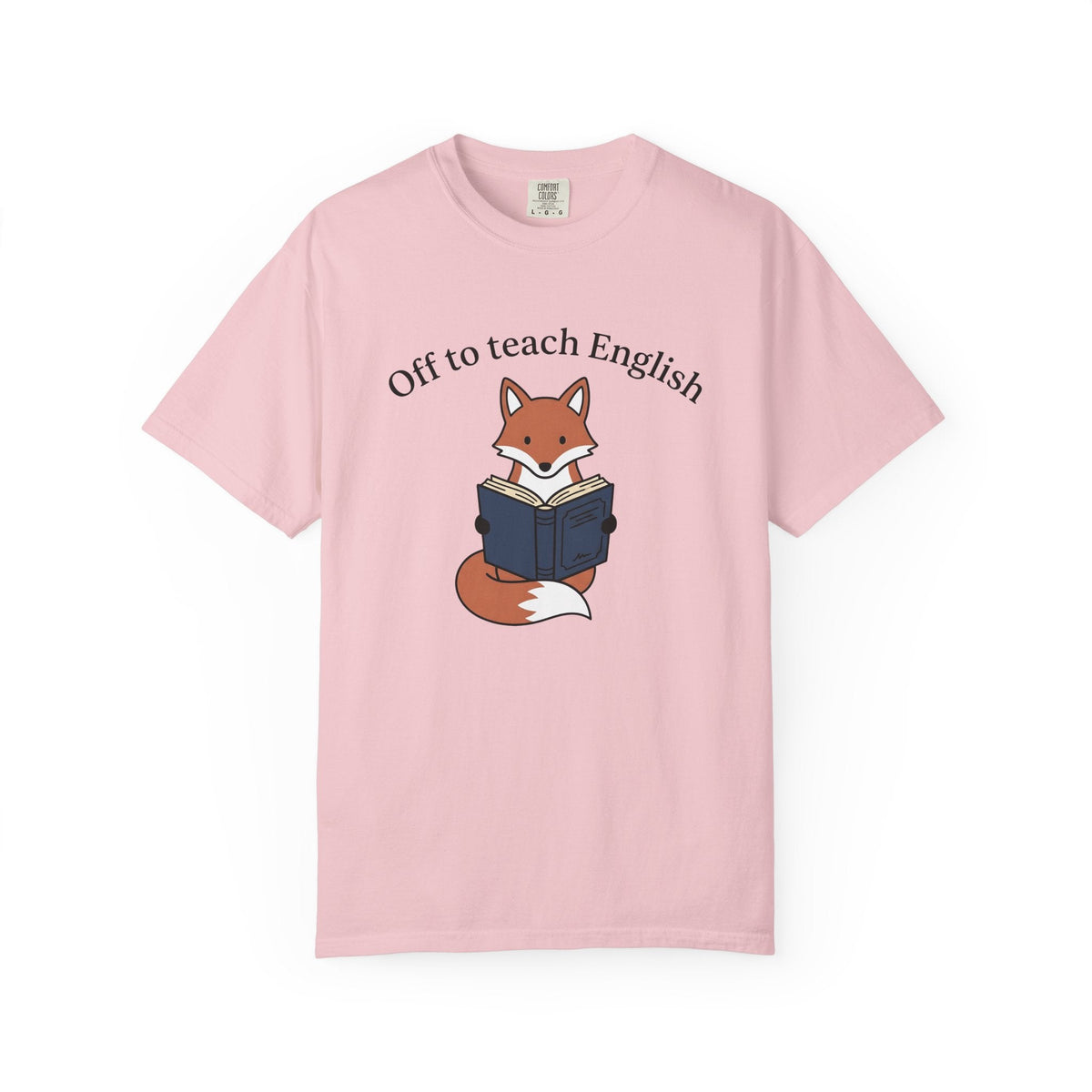 Fox Holding Book Shirt Teacher Wildlife Gift Women Kawaii product image 3