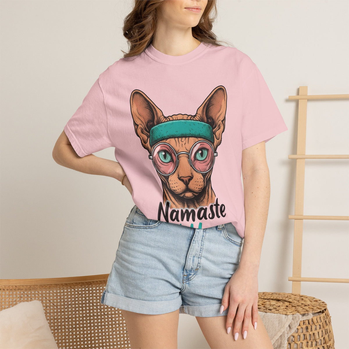 Sphynx Feline Shirt Cat Mindfulness Unisex Gift Line Art product image 12