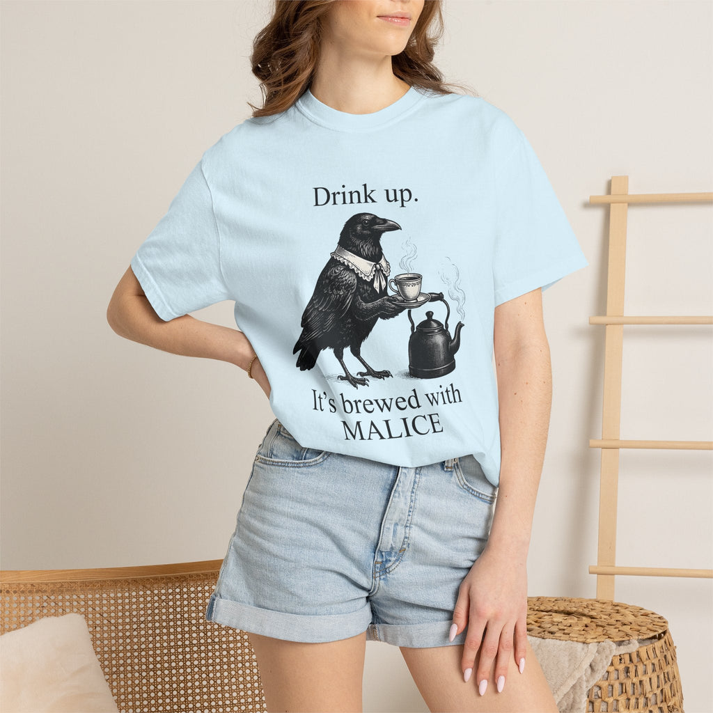 Crow Tea Shirt Funny Dark Unisex Gift Retro Tee T-Shirt product image 9