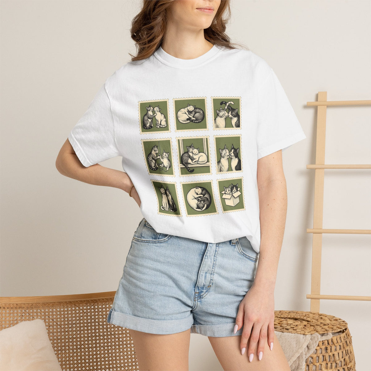 Kitty Couple Shirt Cat Mammals Unisex Gift Rustic Tee product image 6