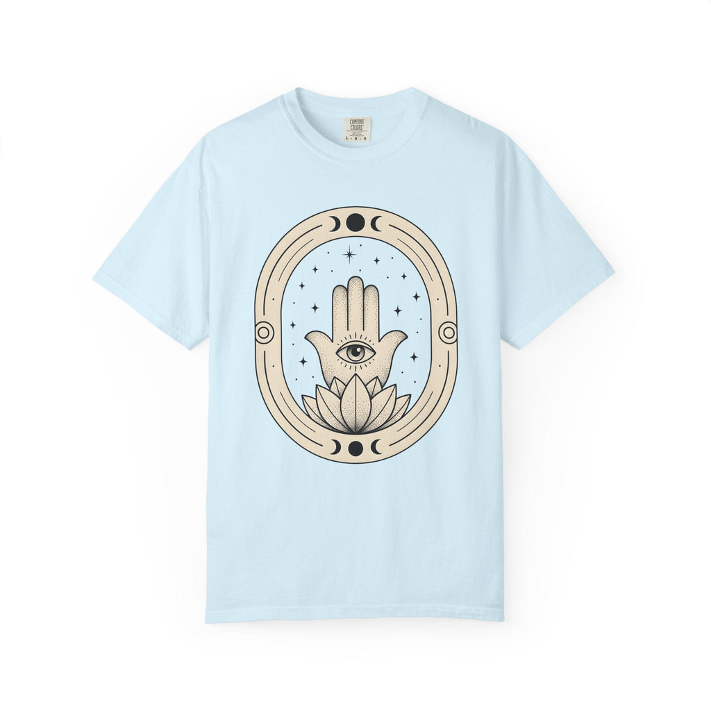 Hamsa Hand Shirt Boho Chic Spiritual Unisex Gift Mystical Tee Hand Of Fatima