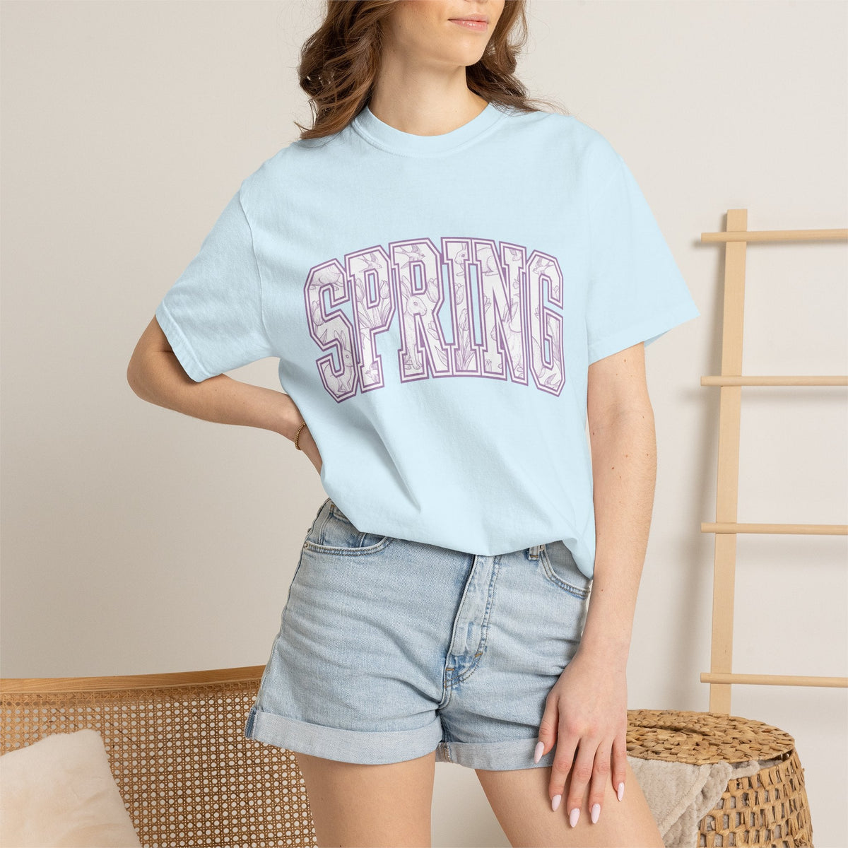 Rabbit Flower Design Shirt Spring Outdoors Unisex Gift product image 9