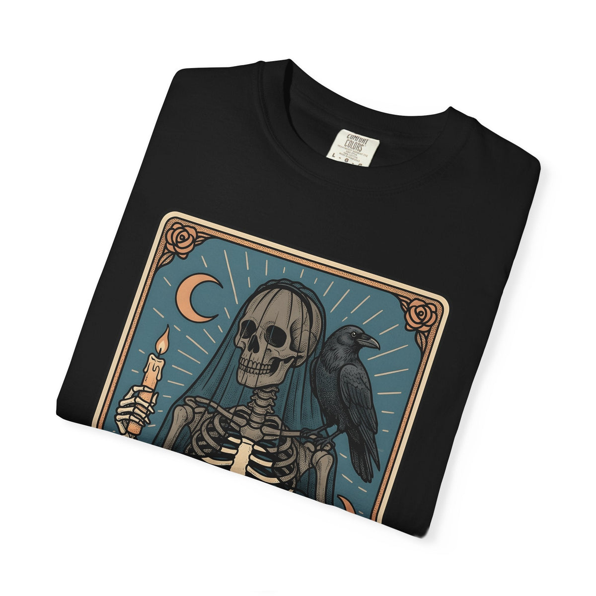 Skull Tarot Card Shirt Gothic Mysticism Unisex Gift Dark product image 15