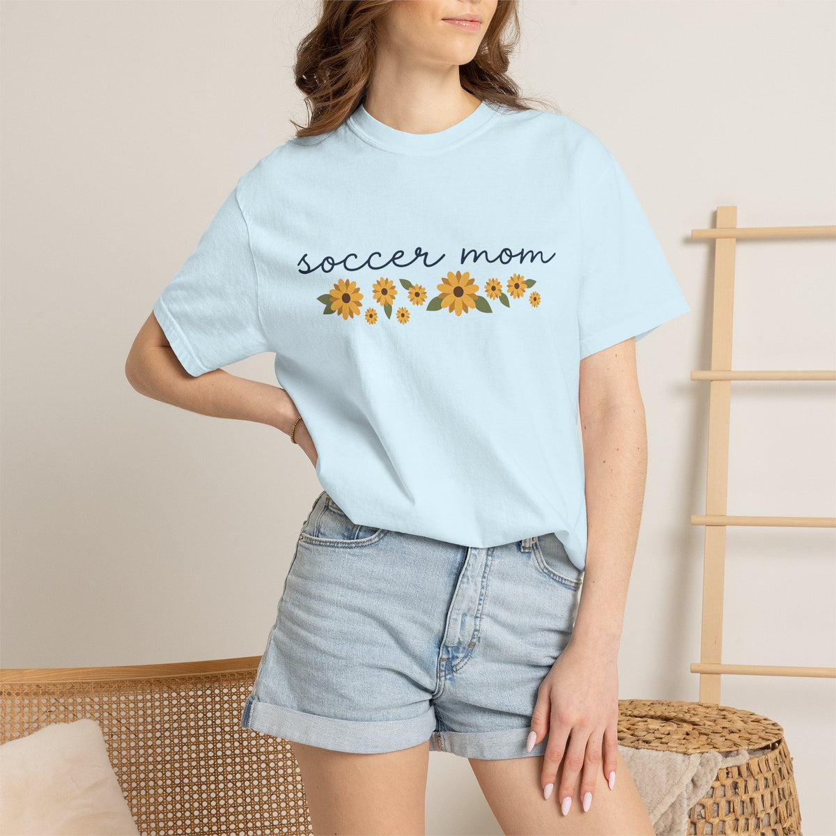 Sunflower Design Shirt Soccer Mom Fitness Gift for Women product image 9