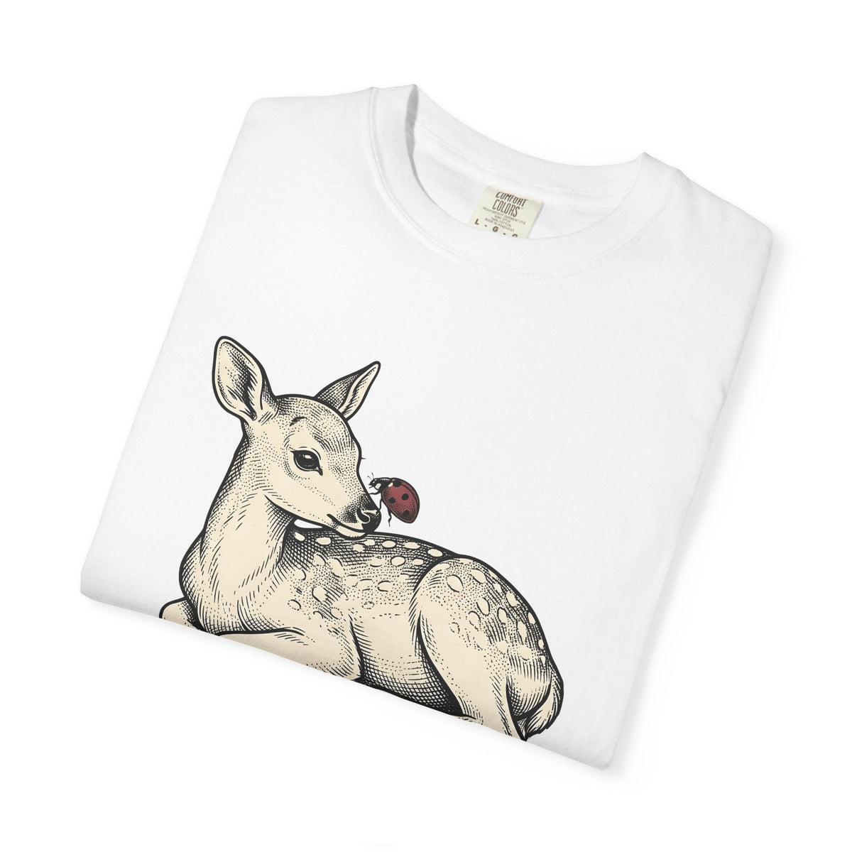 Fawn Graphic Shirt Animals Nature Unisex Gift Hand Drawn product image 5