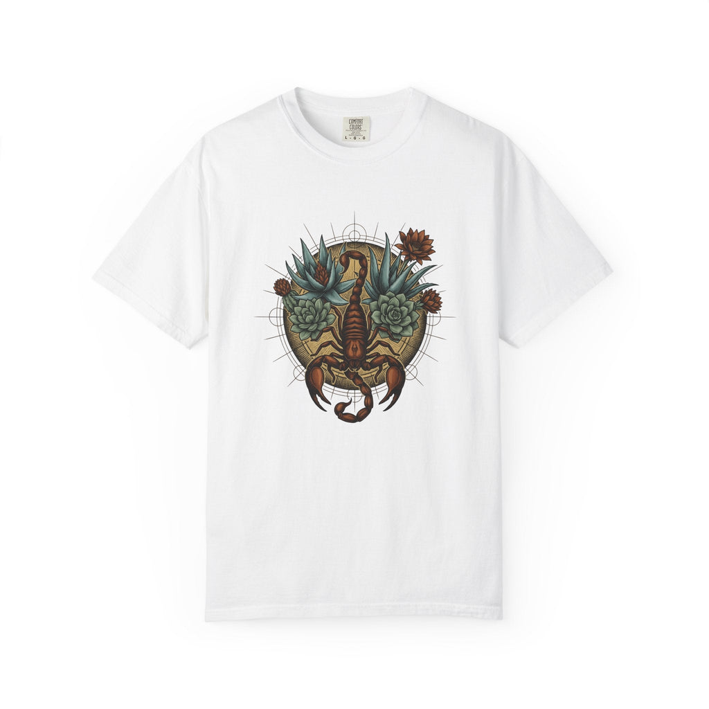 Scorpion Flower Shirt Boho Chic Horoscope Unisex Gift product image 1