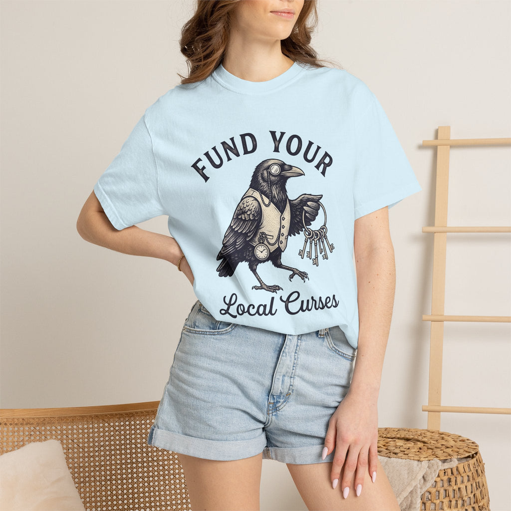 Raven Steam Punk Shirt Halloween Occult Unisex Gift Old product image 9