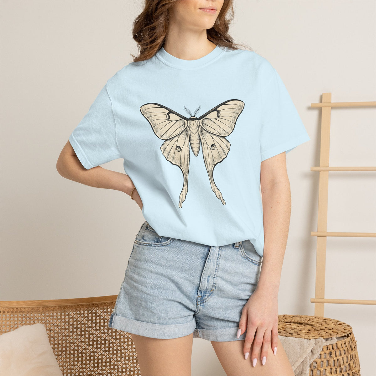 Luna Insect Shirt Moth Plants Unisex Gift Drawing Tee product image 9