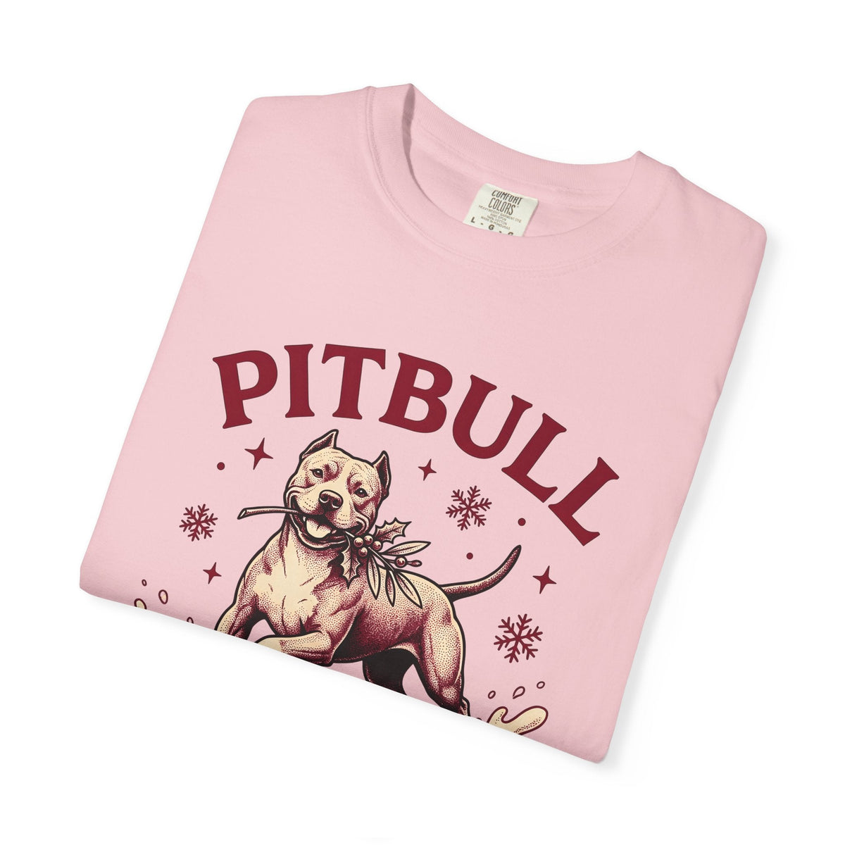 Pitbull Snowflake Vintage T-Shirt – Christmas Dog Lover product image 11
