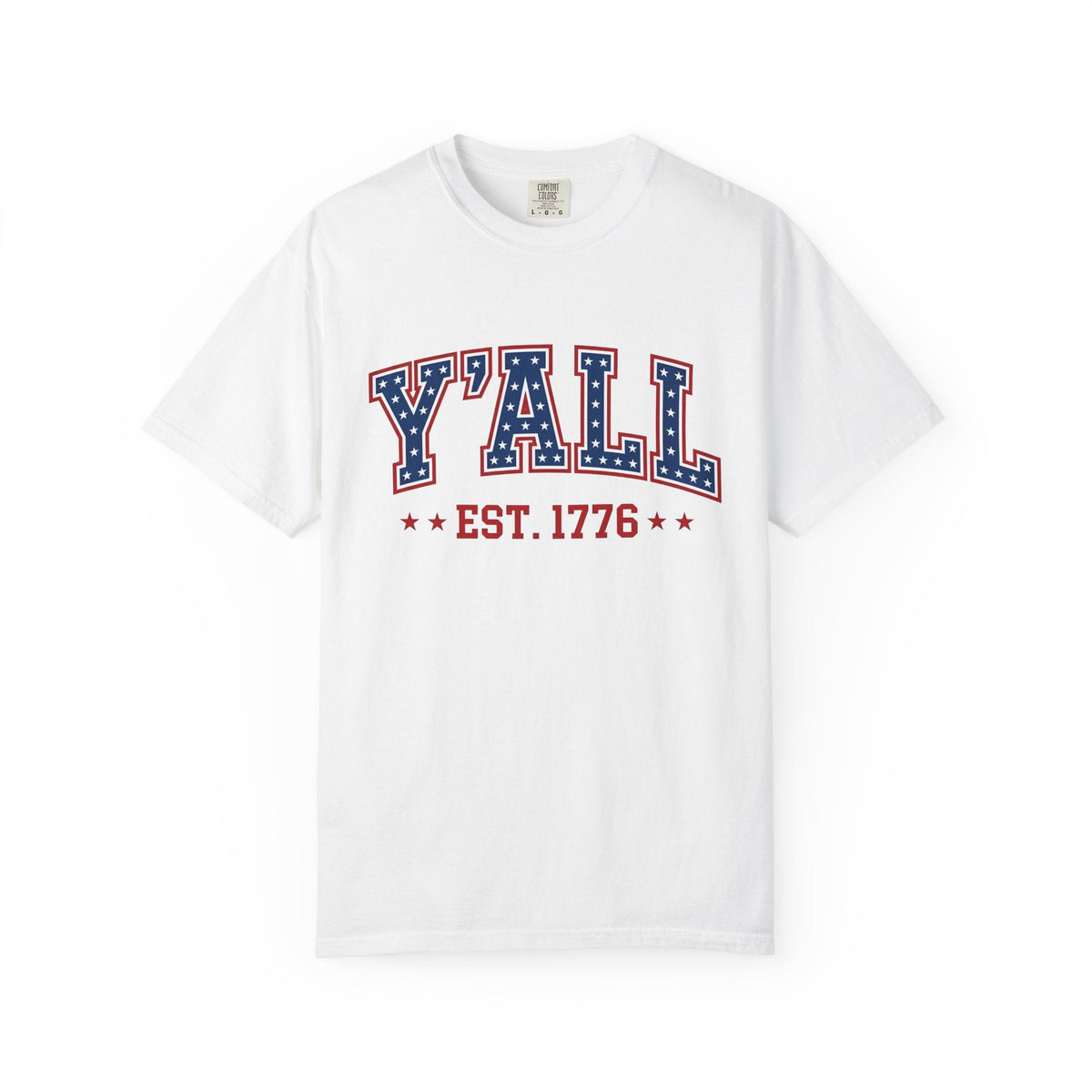 Patriot Text Shirt America Rustic Unisex Gift Print Tee product image 1