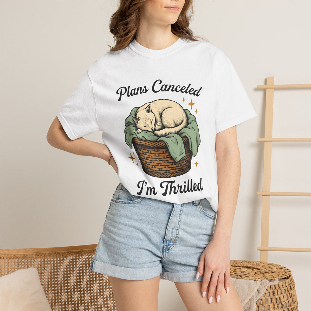 Sleeping Cat Shirt Introvert Gift Women Vintage Tee Kitten product image 6