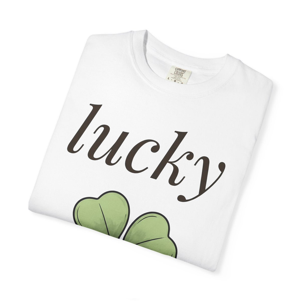 Four Leaf Clover Shirt Holiday Luck Unisex Gift Hand Drawn product image 5
