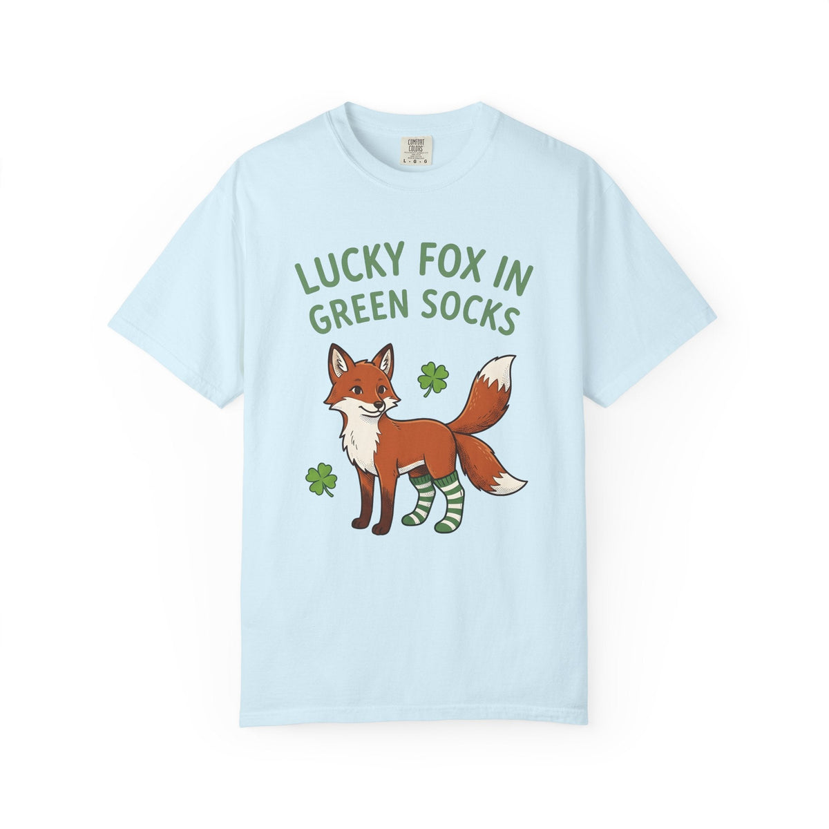 Fox Socks Shirt St Patrick's Day Creatures Unisex Gift Illustration Tee Socks