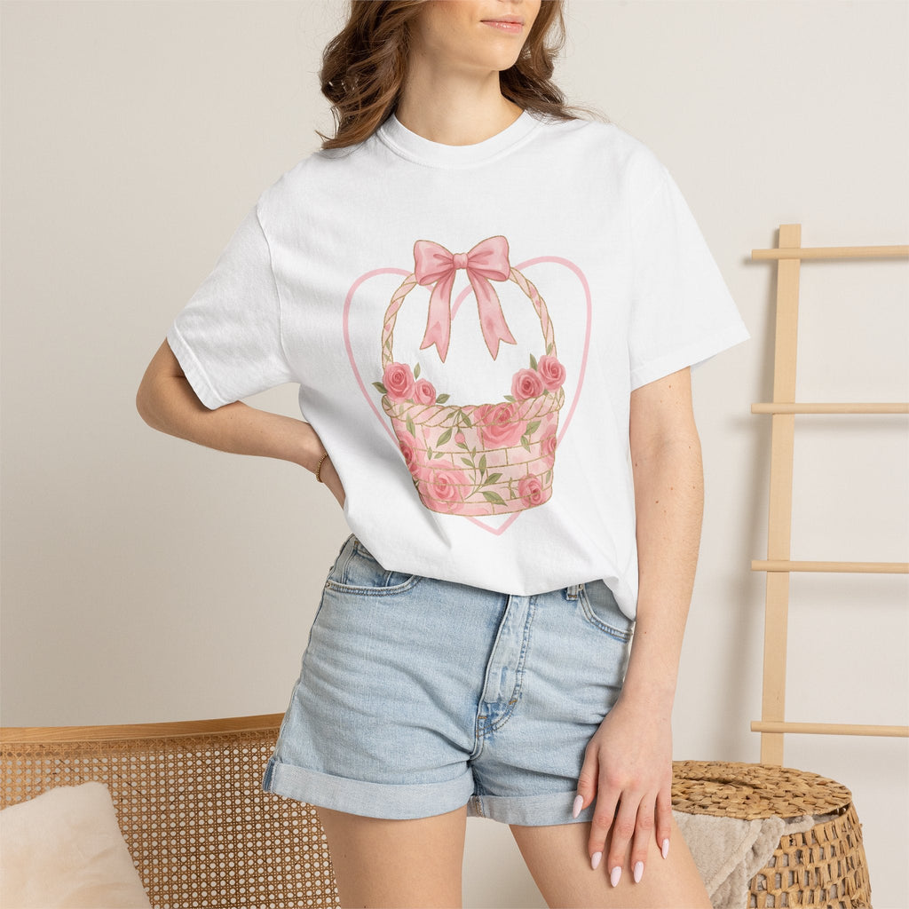 Flower Cluster Shirt Easter Bloom Gift Women Painterly Tee product image 6