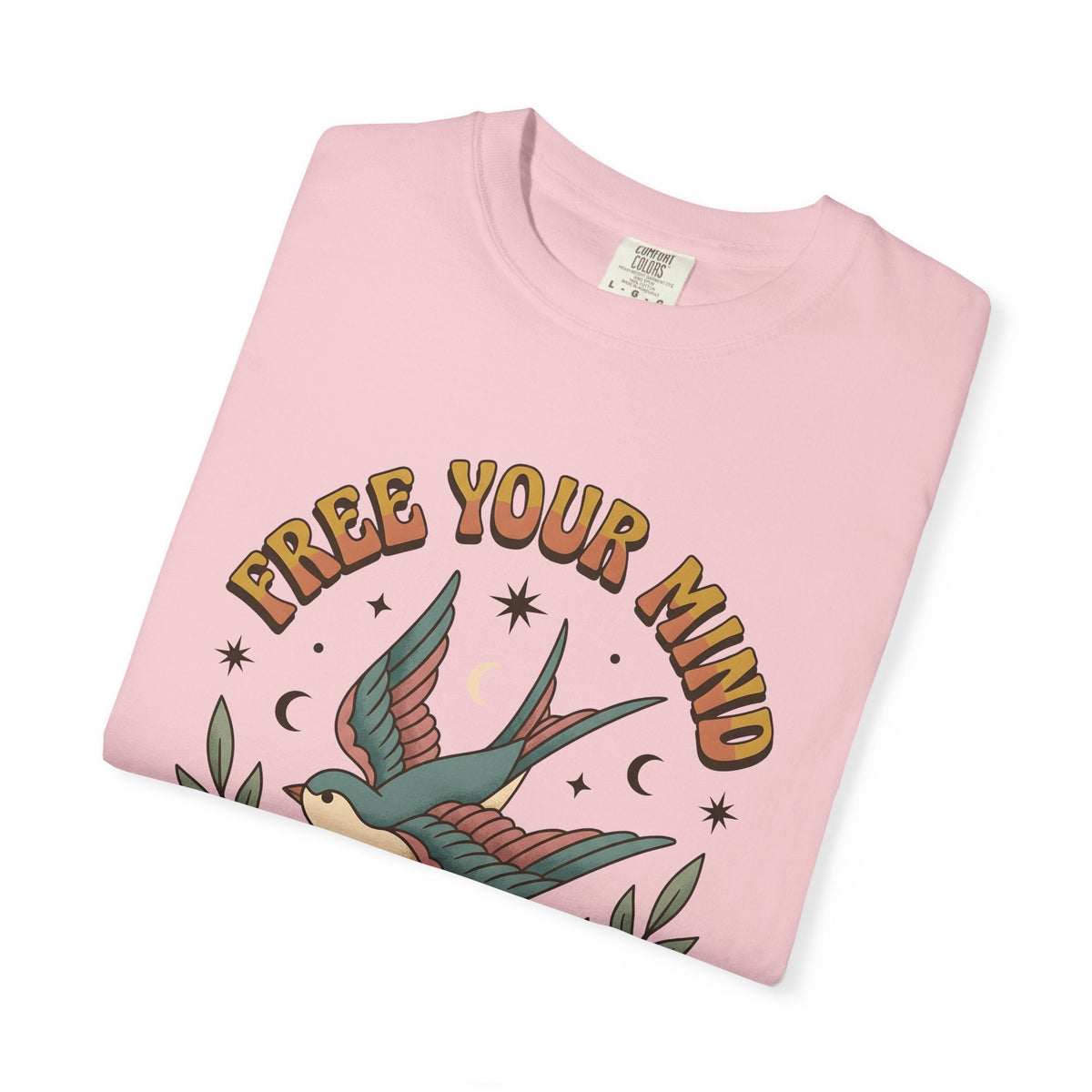 Swallow Bird Shirt Boho Chic Garden Gift Women Line Art Tee product image 11