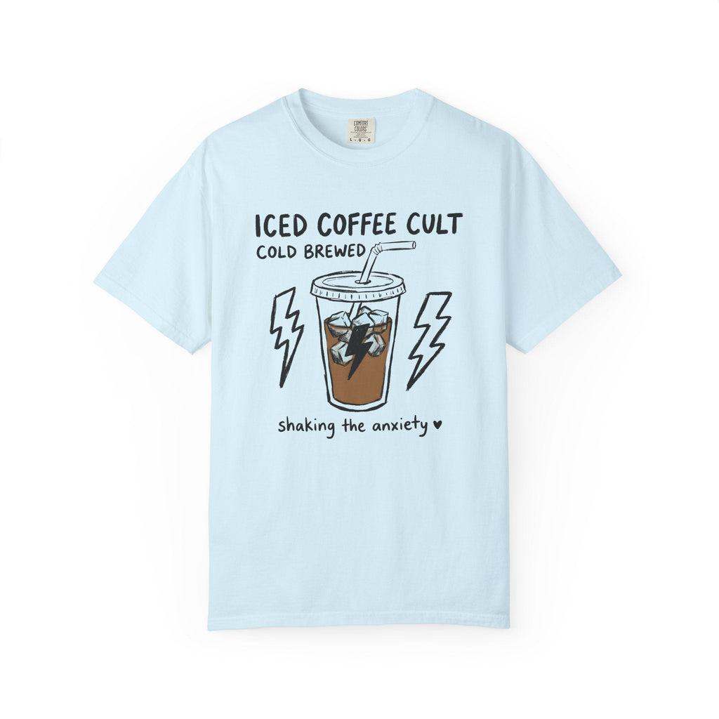 Cold Brew Cup Shirt Coffee Satire Unisex Gift Line Art Tee Cold Brew T-Shirt