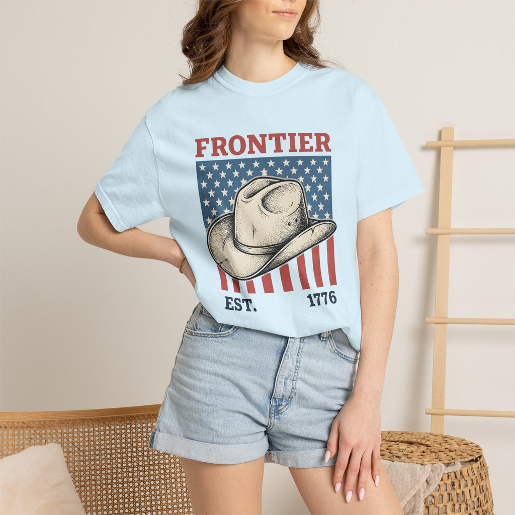 Cowboy Hat Shirt America Western Unisex Gift Vintage Tee Stetson T-Shirt Patriot