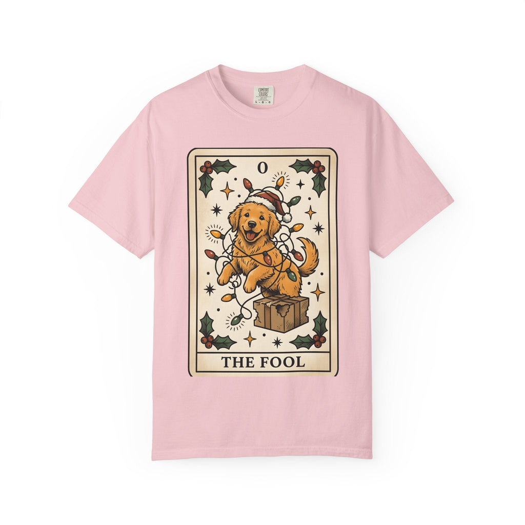 Golden Retriever Fairy Lights Retro T-Shirt – Christmas Dog product image 3