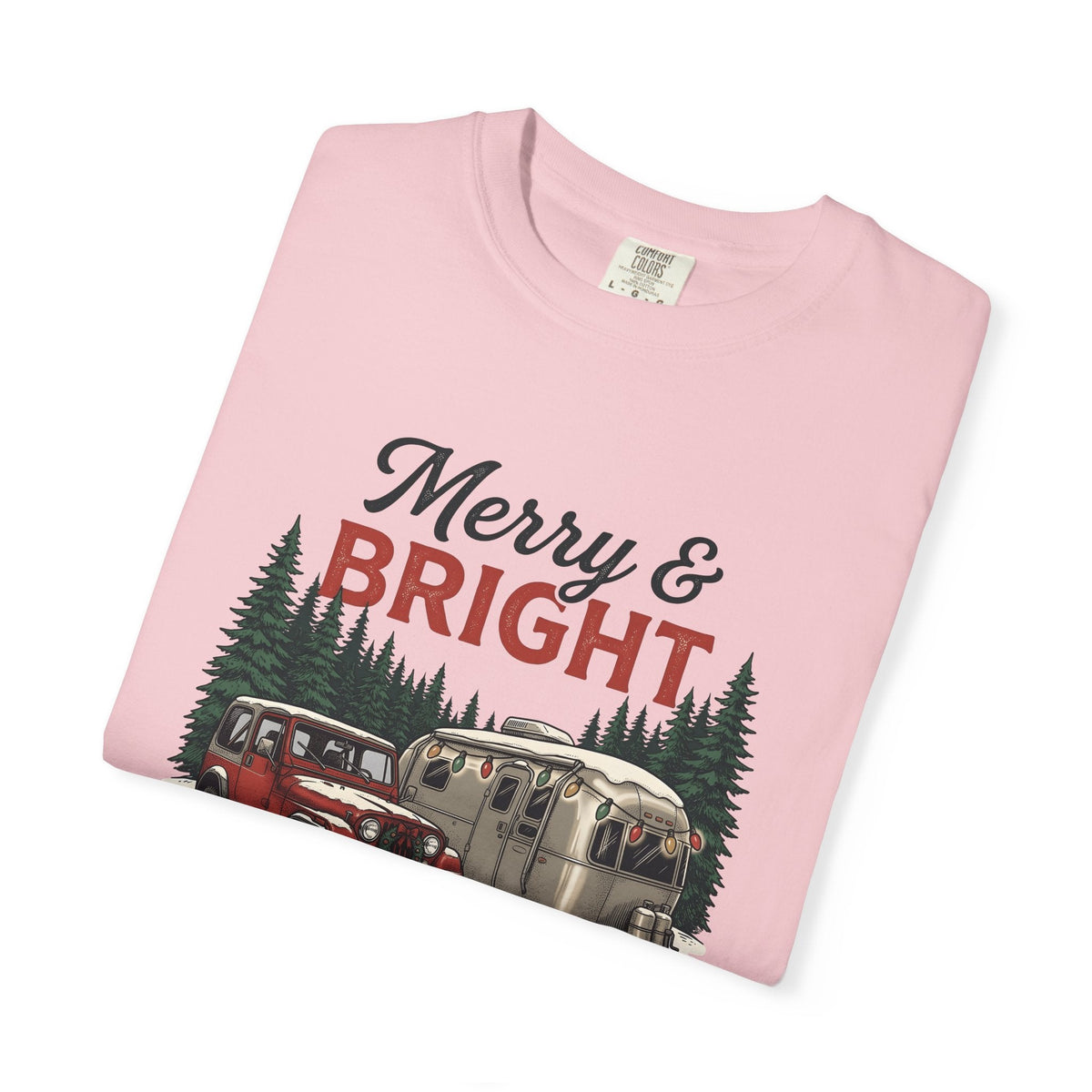 Camper Van Shirt Christmas Camping Unisex Gift Vintage Tee product image 11