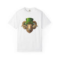 Ram Leprechaun Hat Shirt St Patrick's Day Creatures Unisex Gift Old School Tee