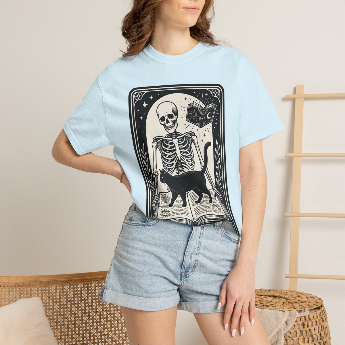 Black Cat Bones Shirt Occult Gift Women Divination Card Tee product image 10