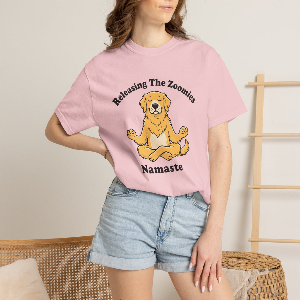 Zen Dog Shirt Yoga Fitness Unisex Gift Illustration Tee product image 12