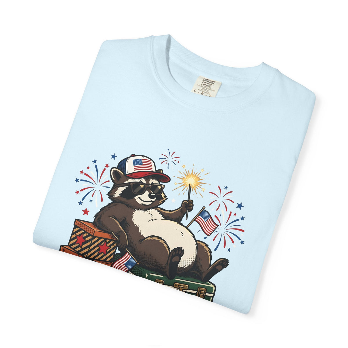 Raccoon Usa Shirt 4th Of July Wildlife Unisex Gift Comic product image 8