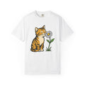 Tabby Cat Shirt Floral Unisex Gift Cartoon Tee Kitty product image 1