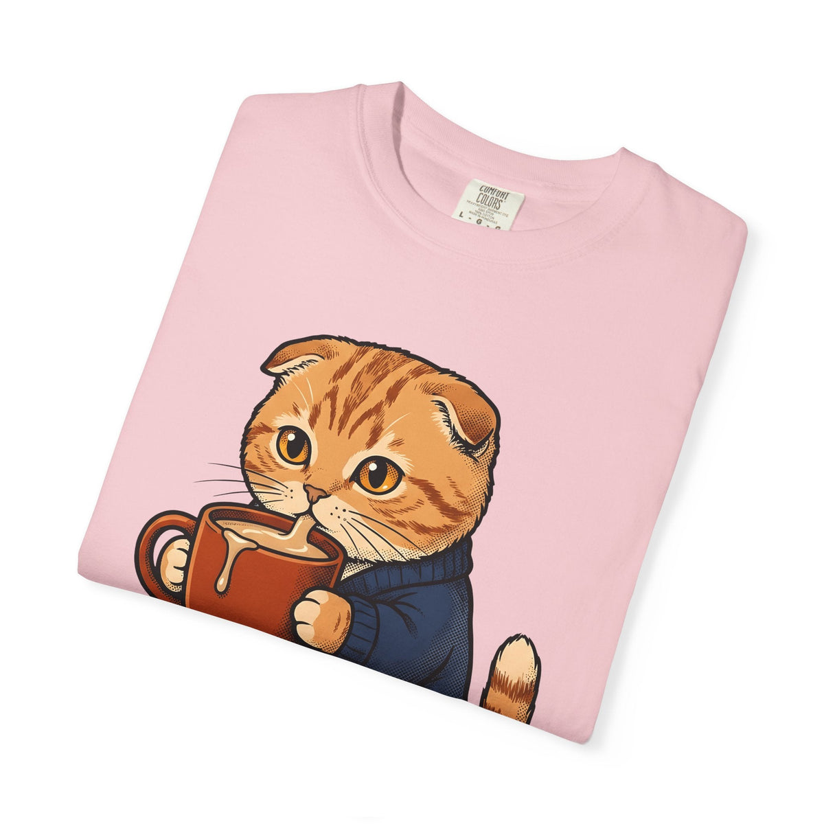 Feline Mocha Shirt Coffee Wildlife Unisex Gift Sweet Tee product image 11